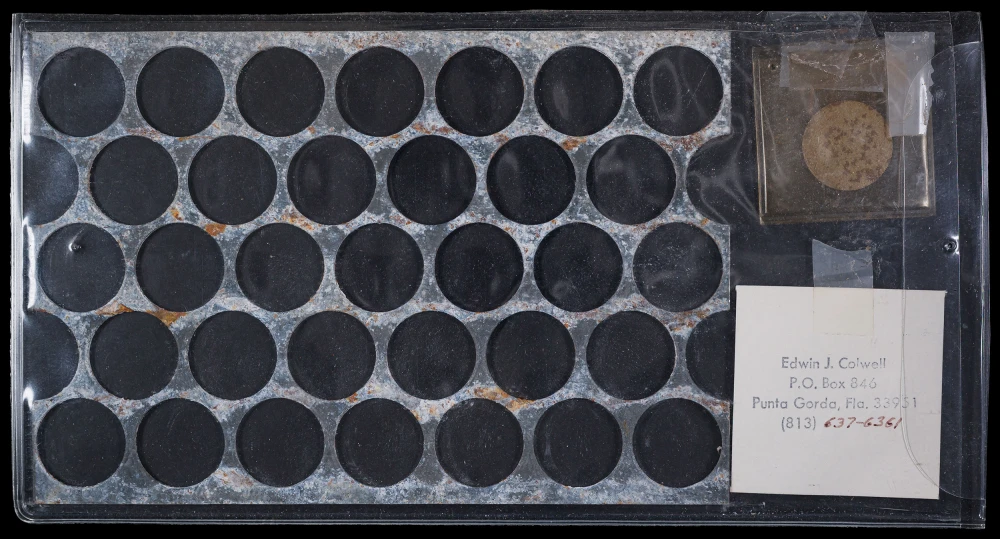 1943 Steel Cent Planchet Strip