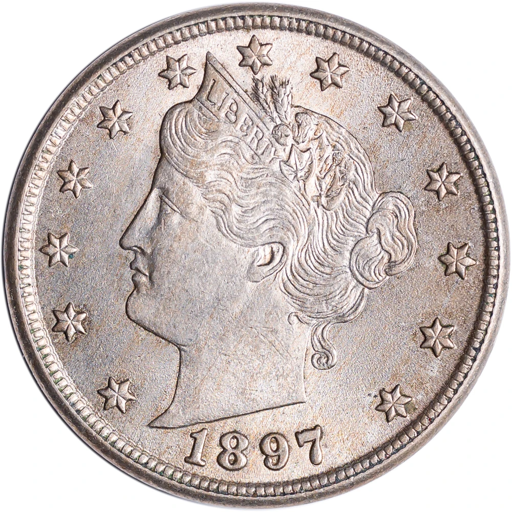 MS-62 1897 Liberty Nickel