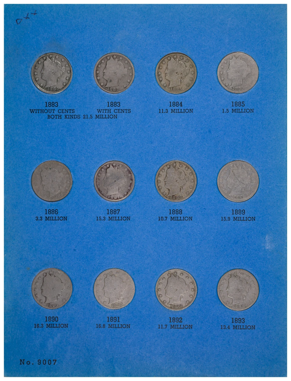Complete Circulated Liberty Nickel Set