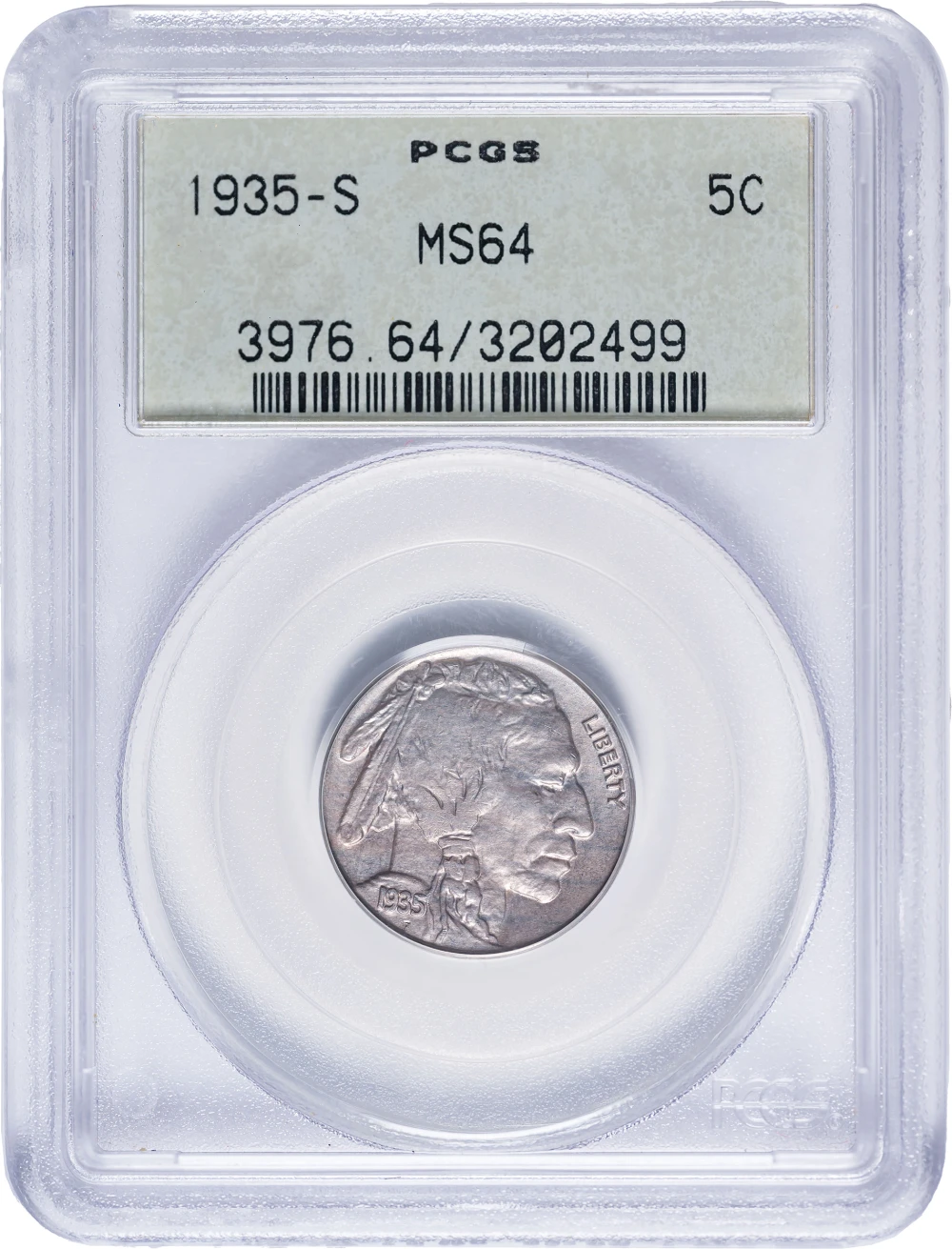 PCGS MS-64 1935-S Buffalo Nickel