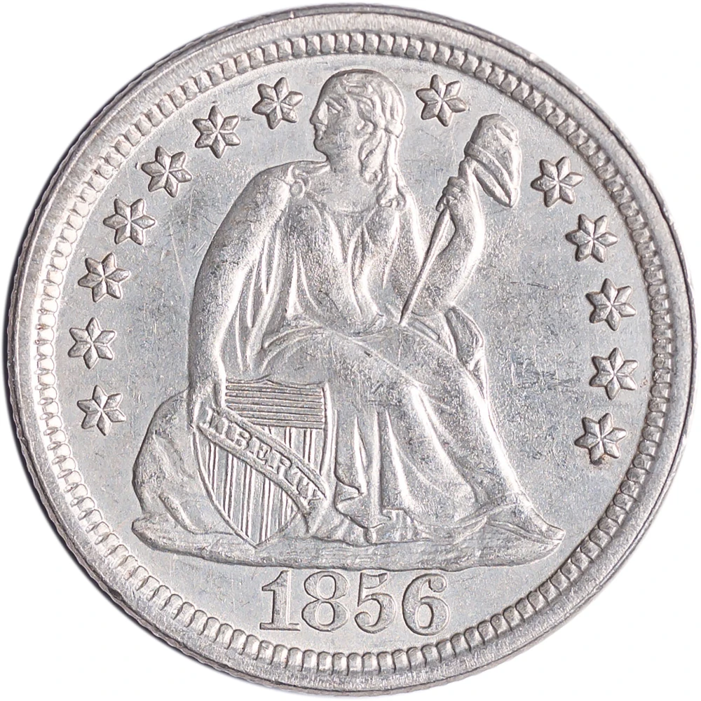 MS-62 1856 Large Date Dime