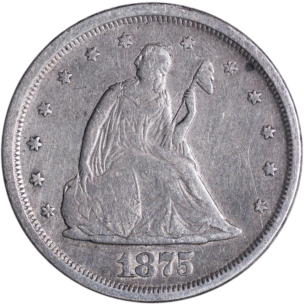 VF-35 1875-S Twenty-Cents