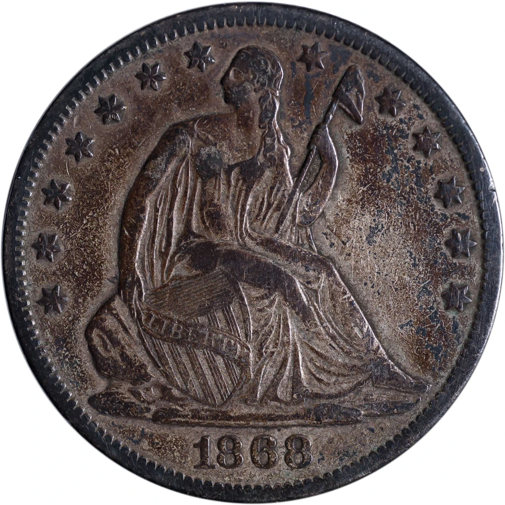 VF-20 1868-S Liberty Seated Half Dollar