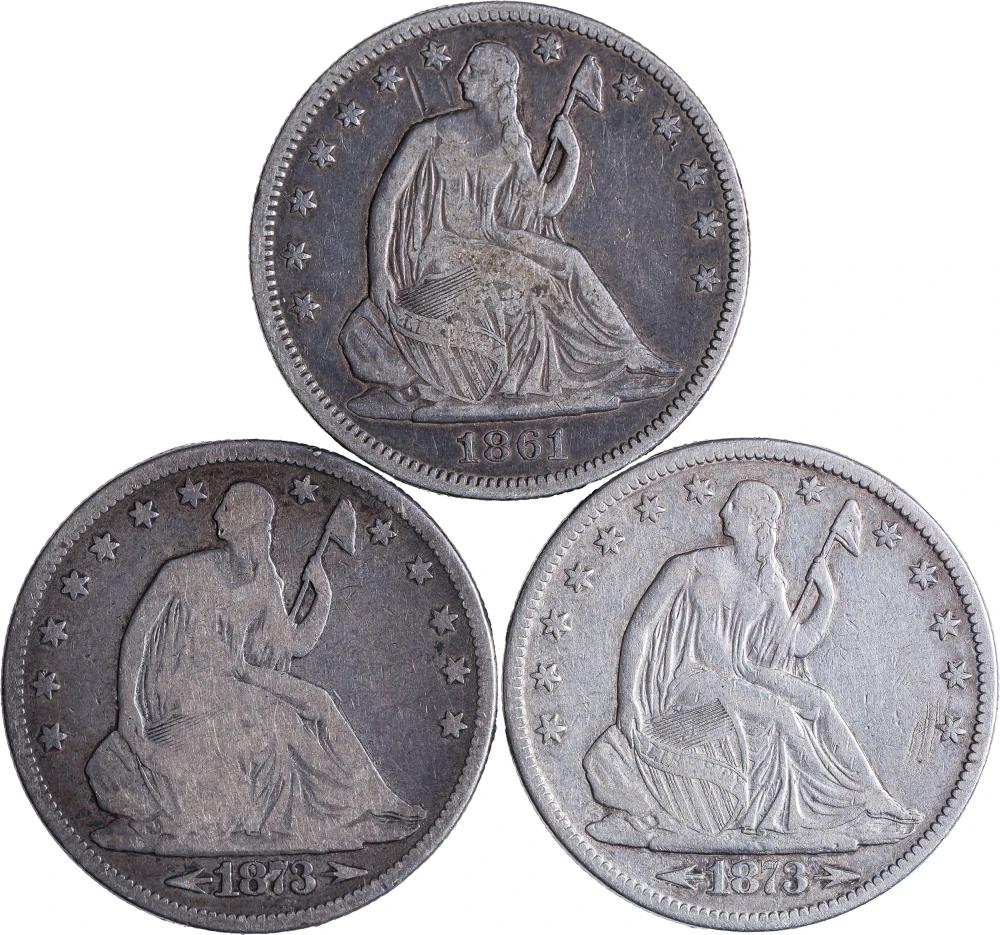 Seated Half Dollar Trio