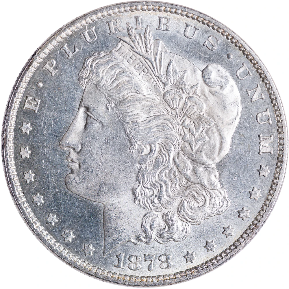 MS-62 1878 Strong 7/8TF Morgan Dollar