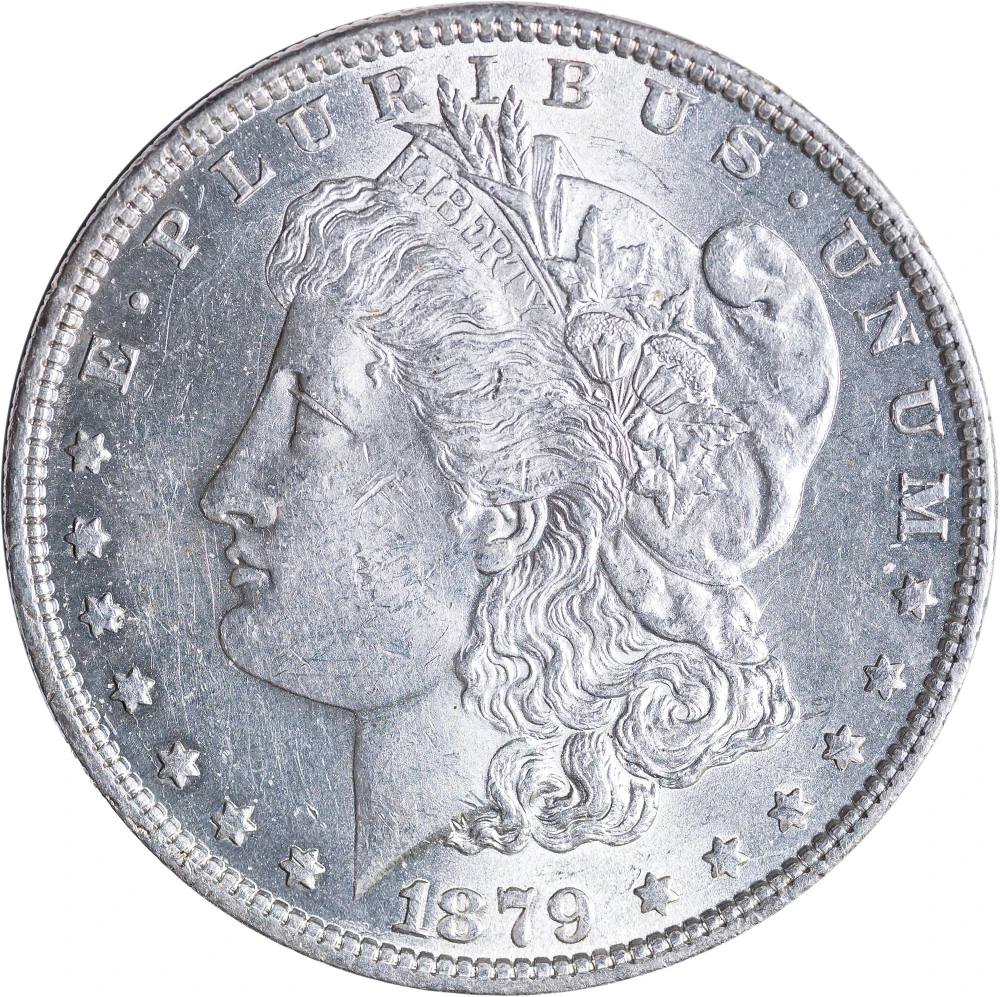 MS-60 1879-O Morgan Dollar