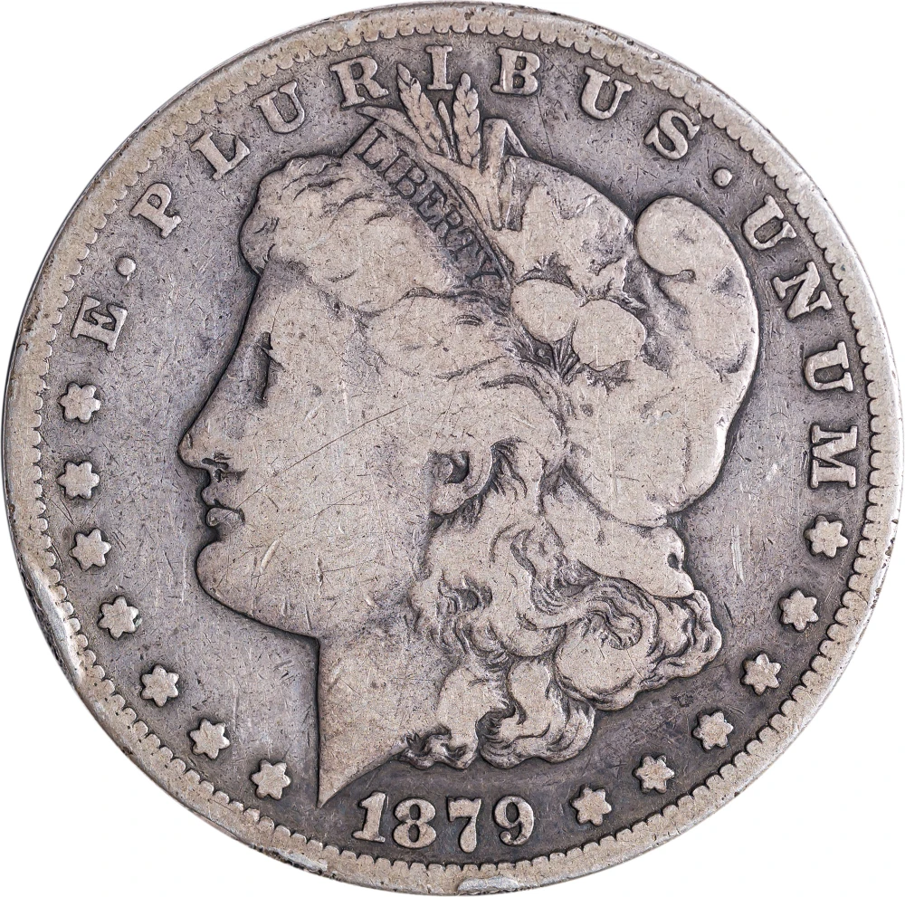 VG+-10 1879-CC Morgan Dollar