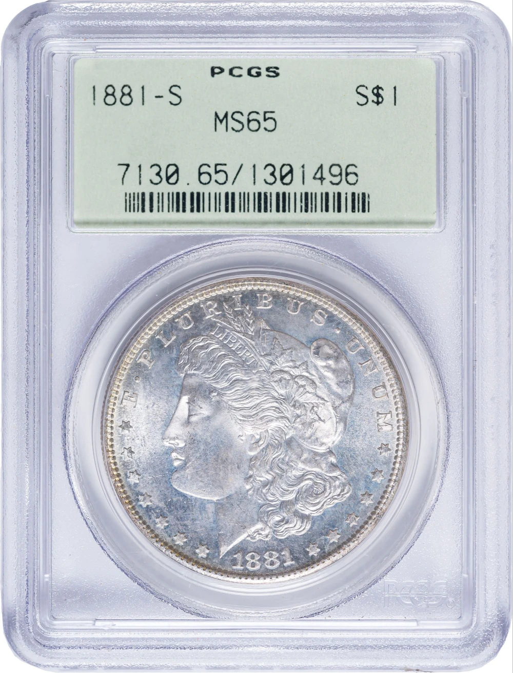 PCGS MS-65 1881-S Morgan Dollar