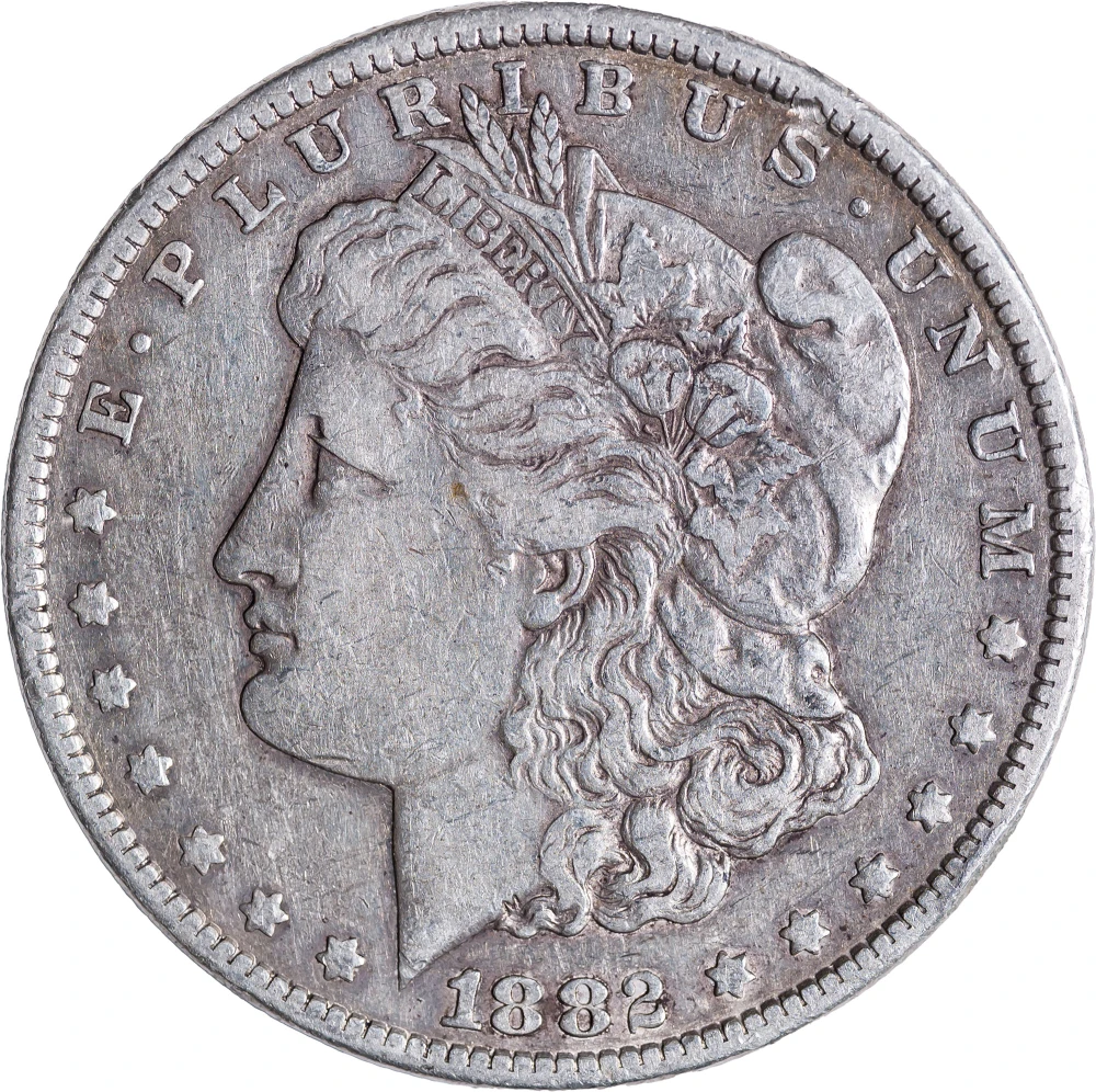 EF-40 1882-CC Morgan Dollar