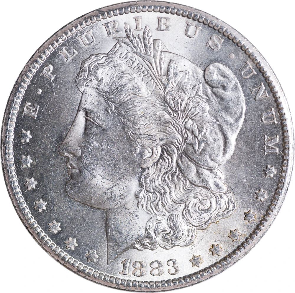 MS-62 1883-CC Morgan Dollar