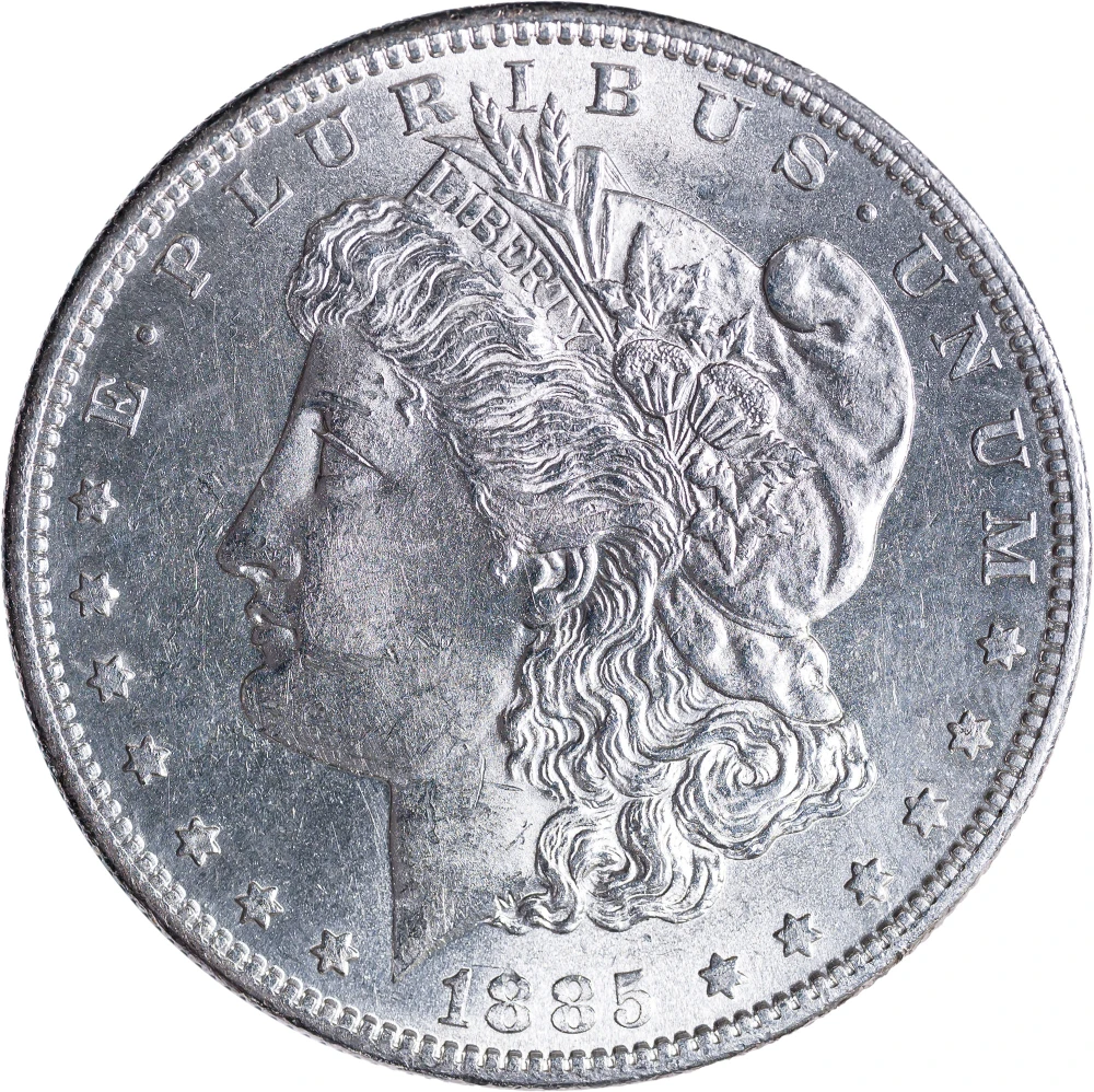 MS-60 1885-S Morgan Dollar