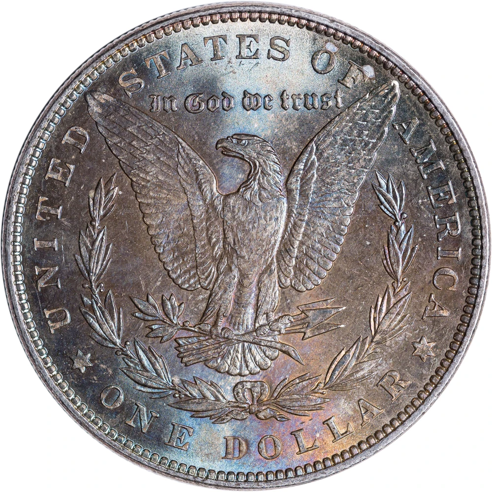 MS-64 Toned 1887 Morgan Dollar