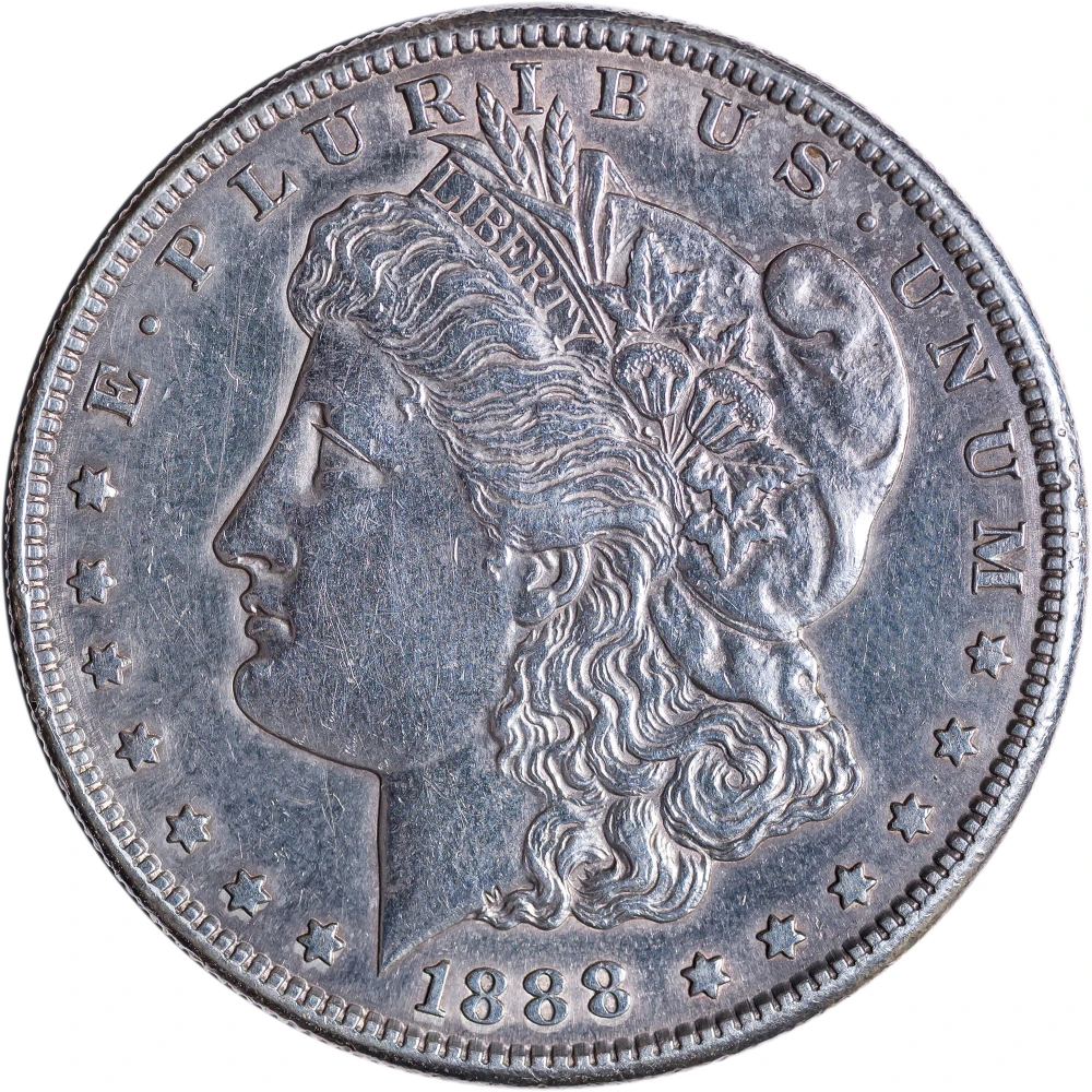 AU+ Details 1888-S Morgan Dollar