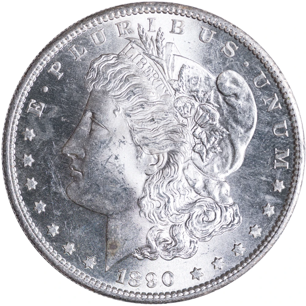 MS-62 1890-S Morgan Dollar
