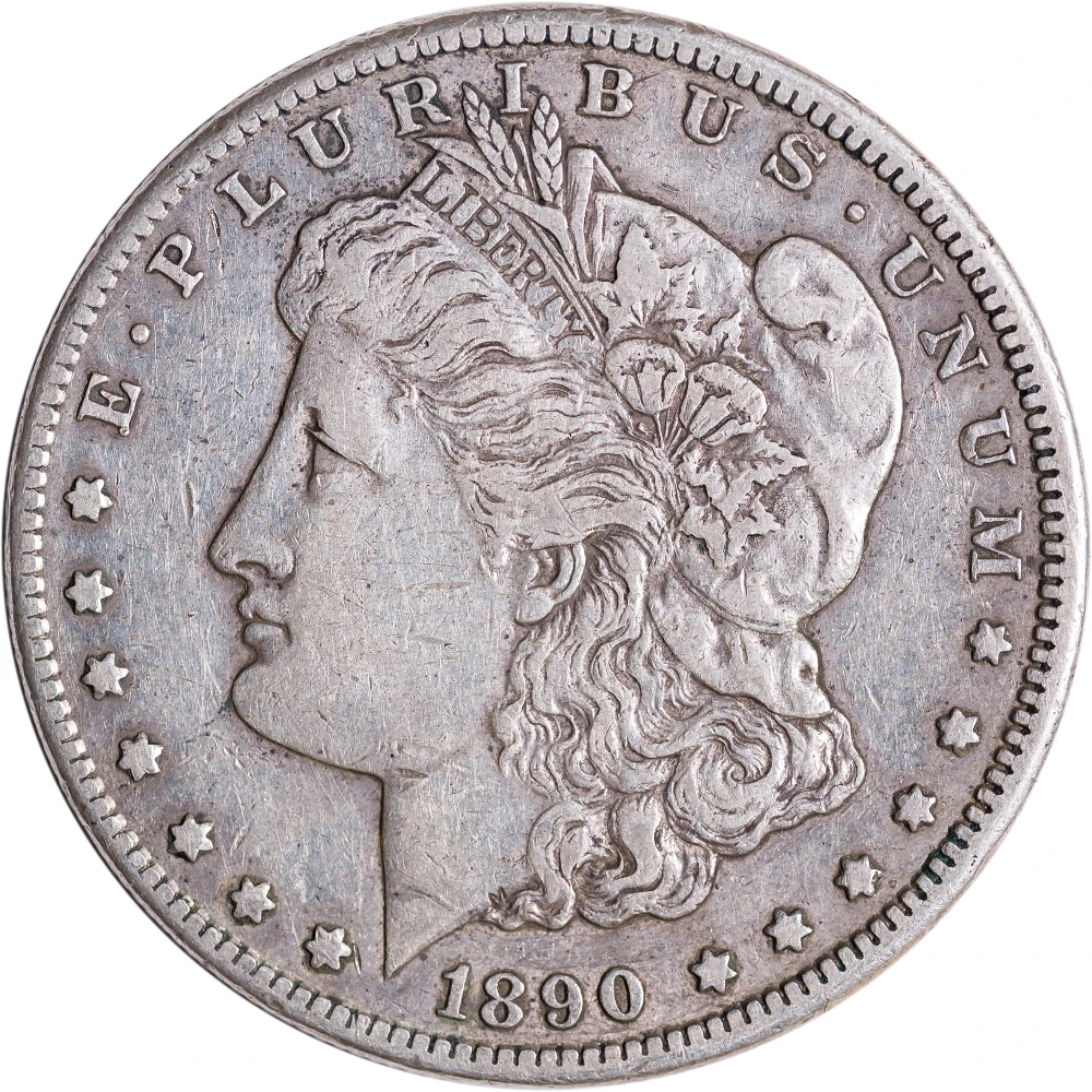 EF-40 1890-CC Morgan Dollar