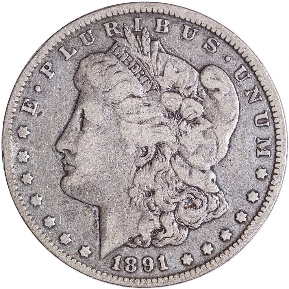 Fine-12+ 1891-CC Morgan Dollar