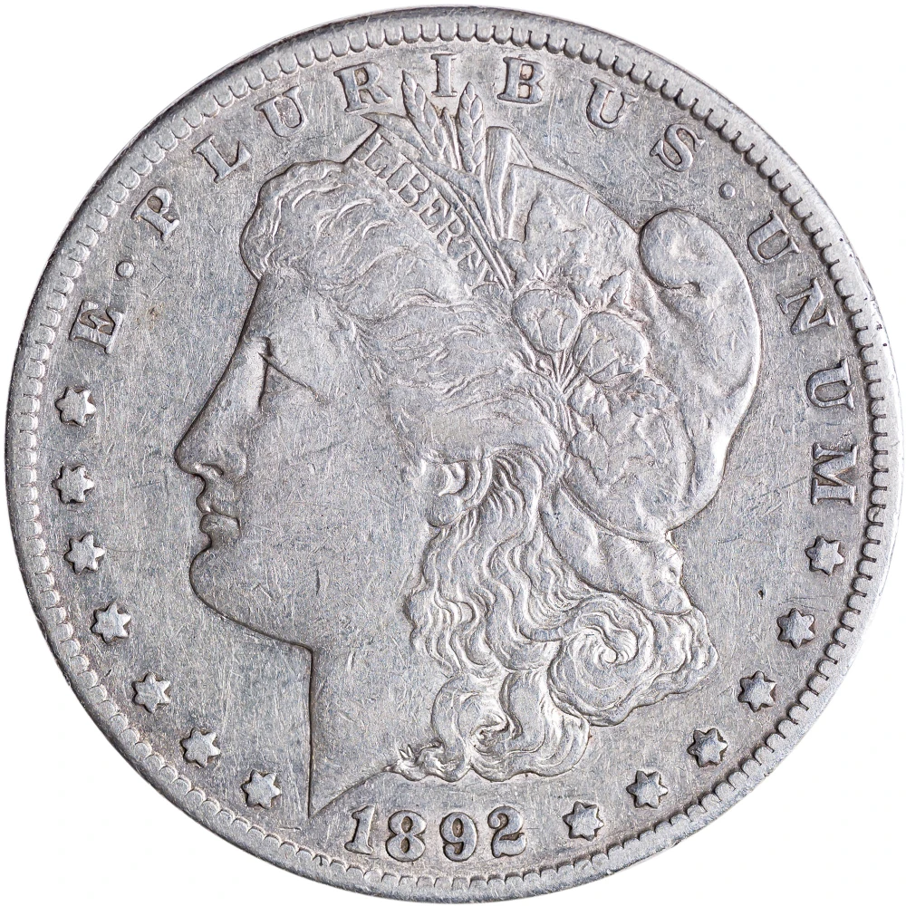 EF-40 1892-CC Morgan Dollar