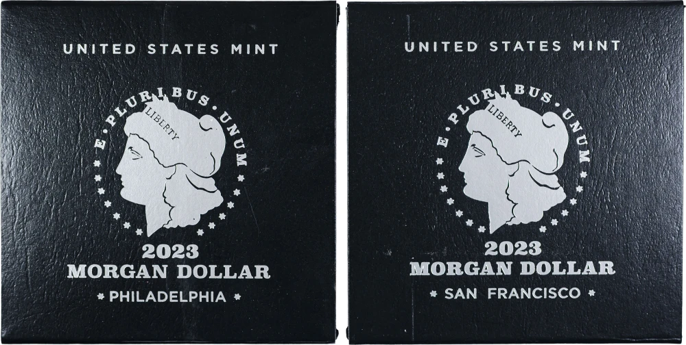 Unc and Proof 2023 Morgan Dollars