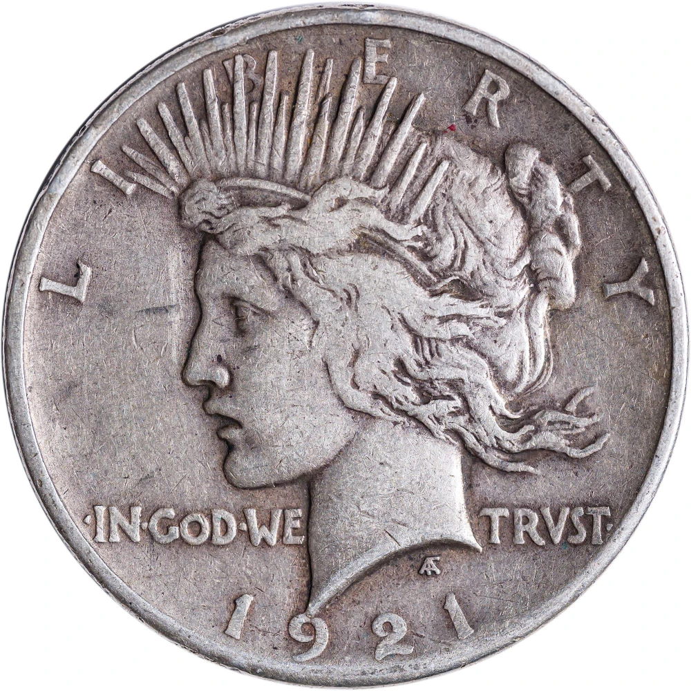 VF-20 1921 Peace Dollar