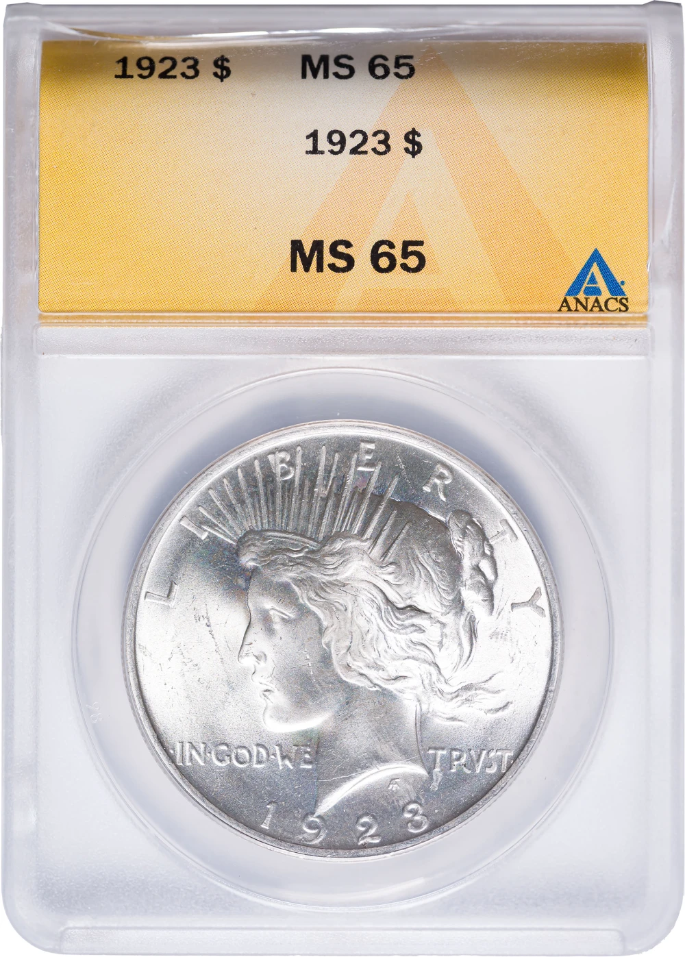 ANACS MS-65 1923 Peace Dollar