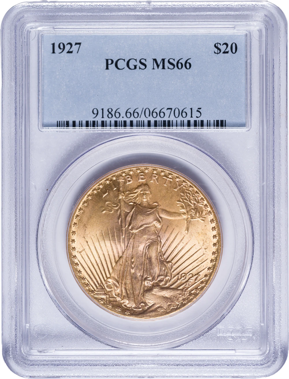 PCGS MS-66 1927 Gold $20