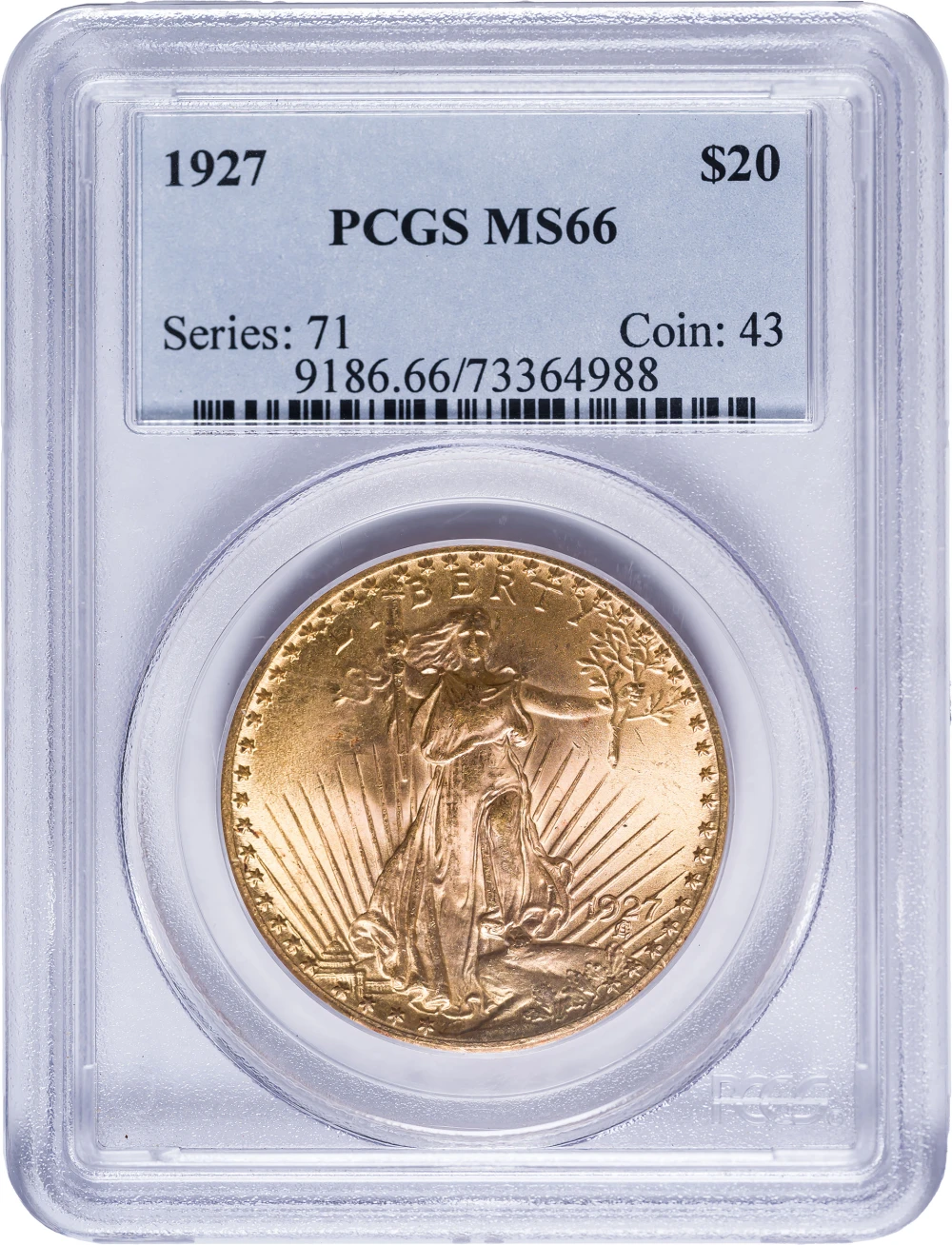PCGS MS-66 1927 Gold $20