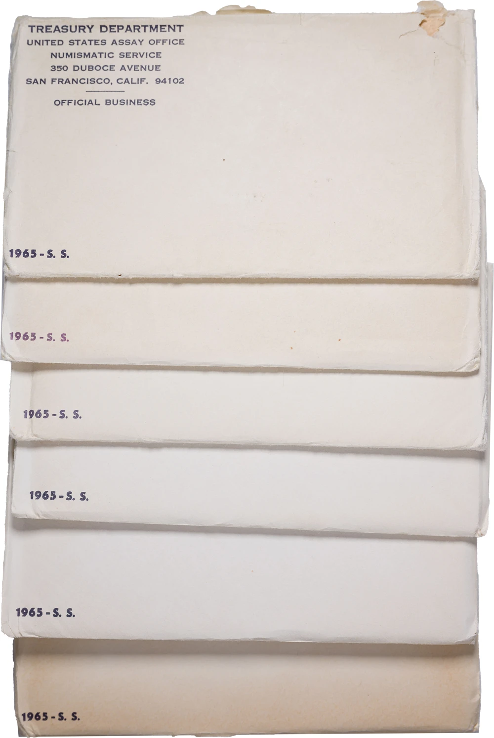 Sixpack of 1965 Special Mint Sets