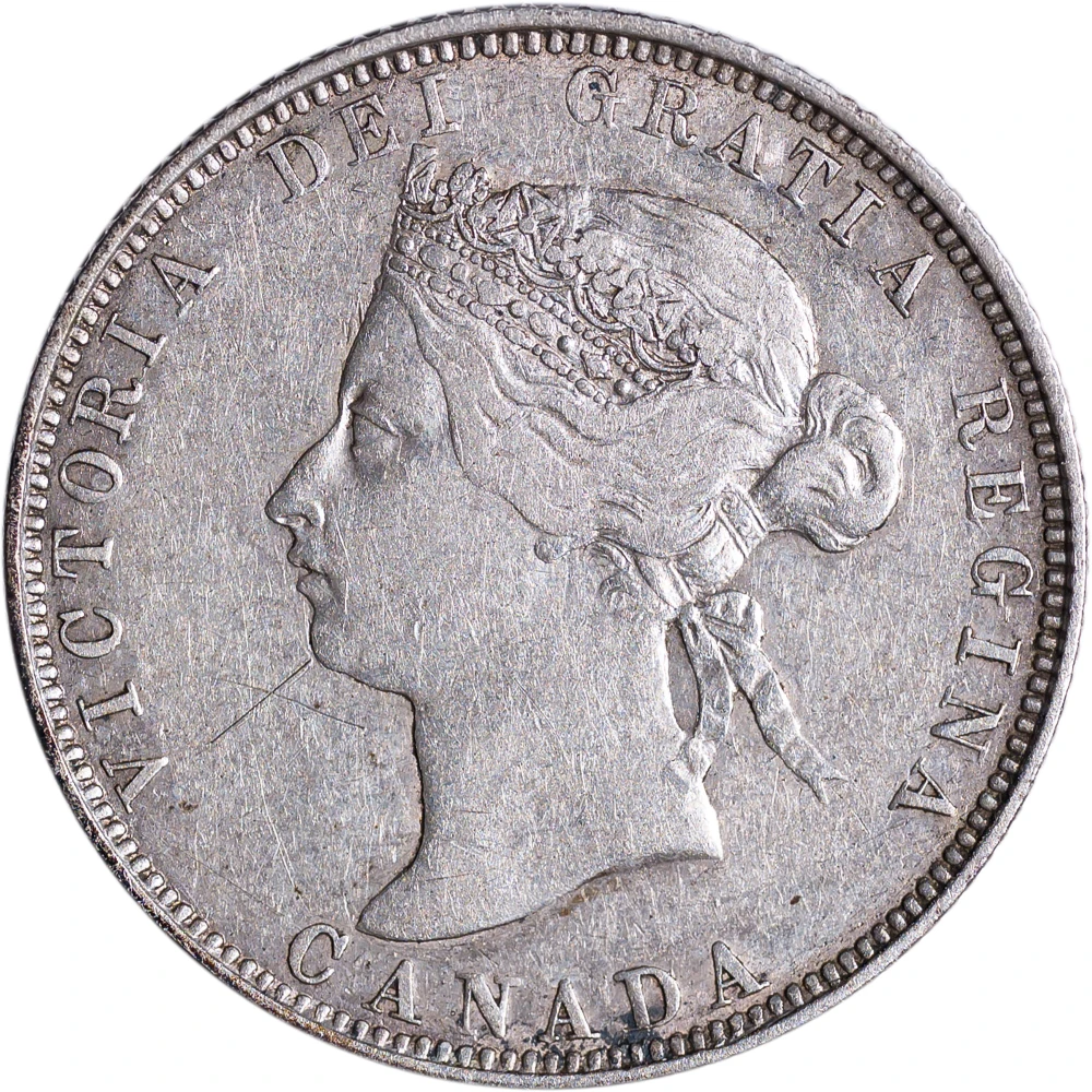 Canada. EF-40 1885 Twenty-Five Cents