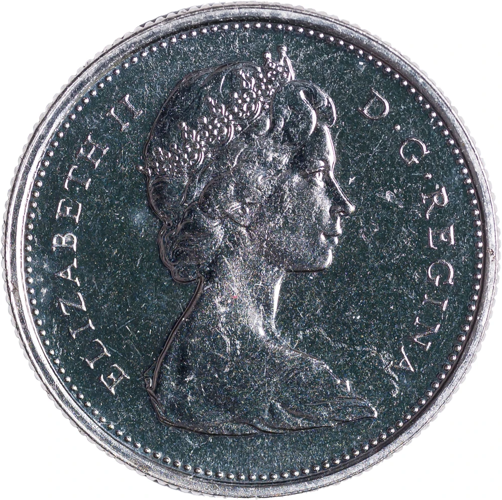 Canada. Choice Unc PL 1973 Large Bust Twenty-Five Cents