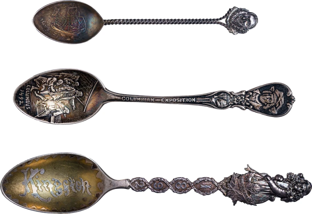 Columbian Expo Sterling Silver Spoon Trio