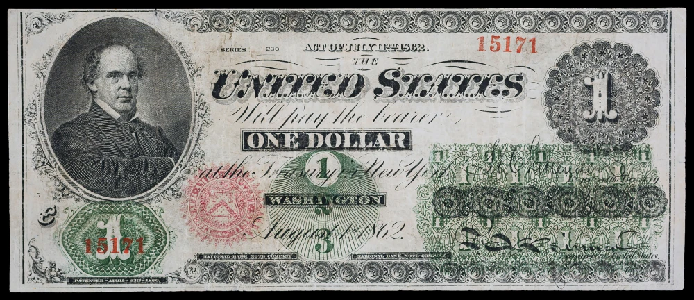 VF Details 1862 $1 Note