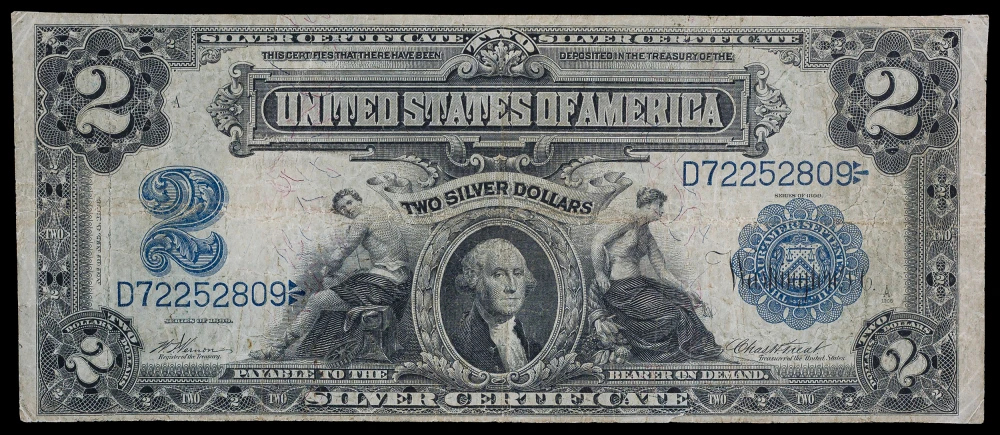 VF 1899 $2 Silver Certificate