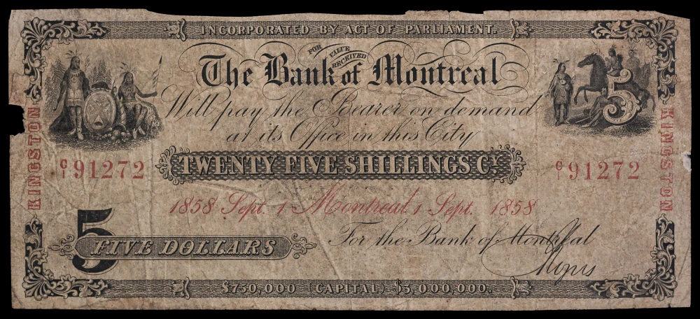 Canada. Fine 25 Shillings Note Rarity