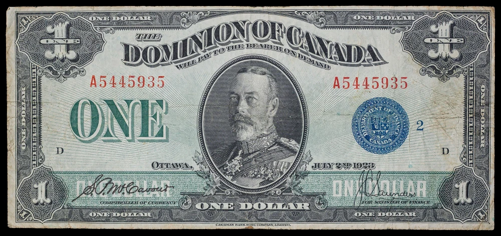 Canada. VF 1923 One Dollar Note