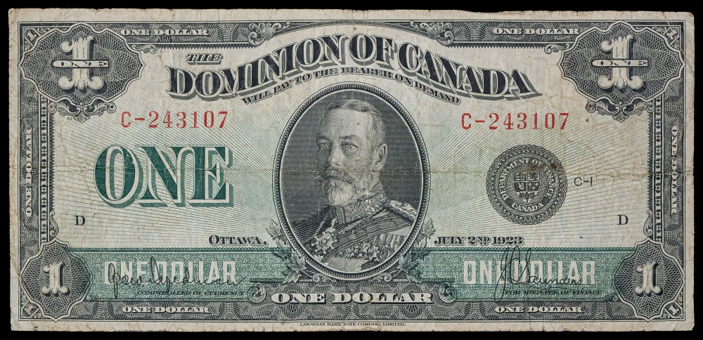 Canada. VF 1923 One Dollar Note