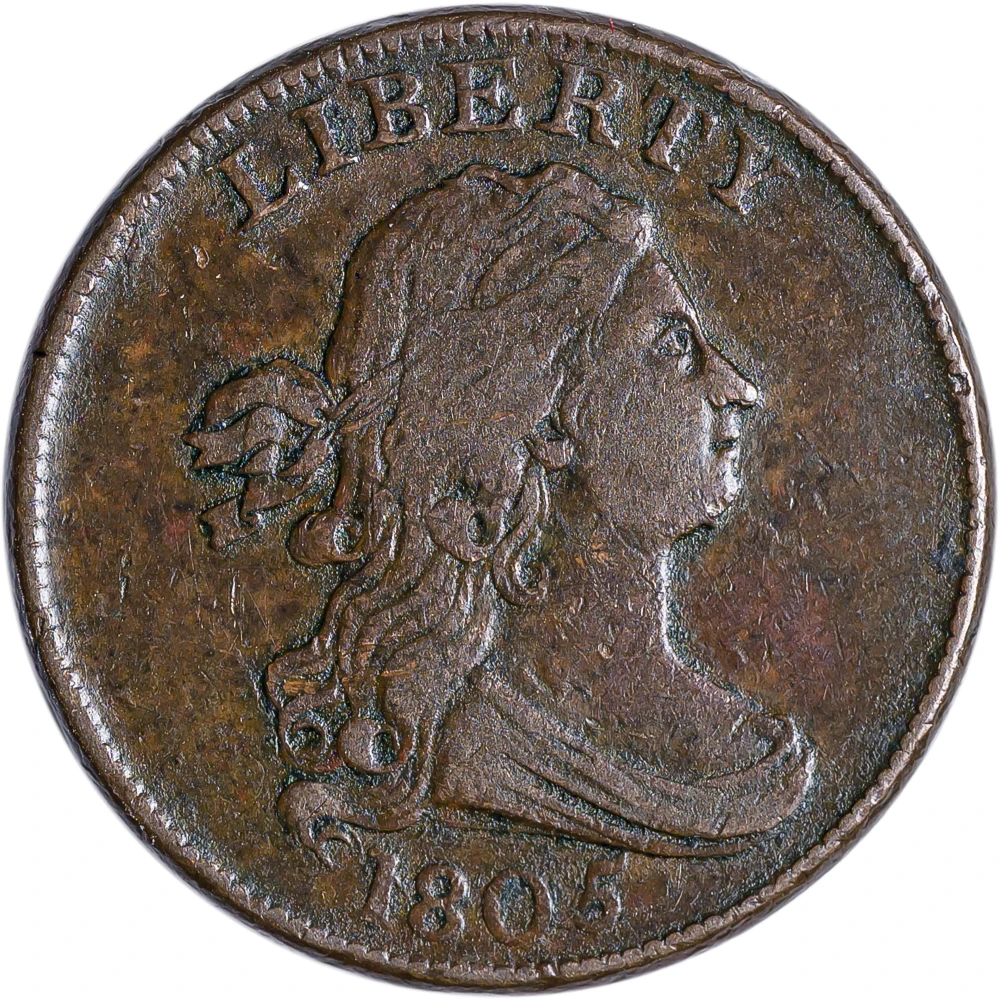 VF-25 1805 Half Cent