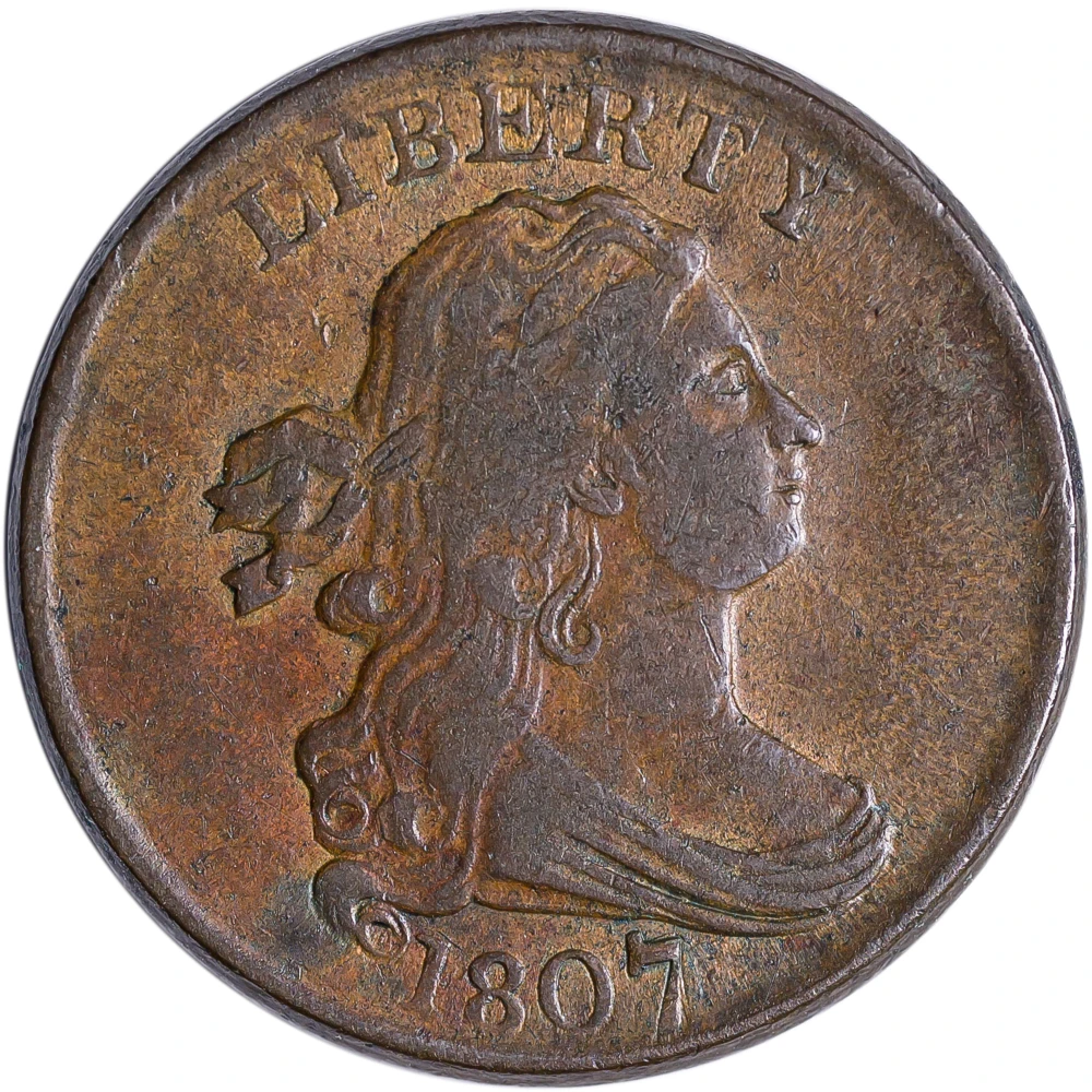 EF-40 1807 Half Cent