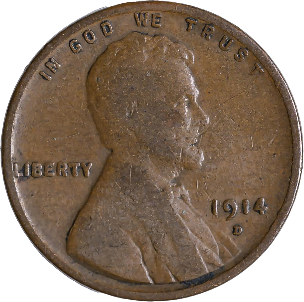 VG to Fine 1914-D Lincoln Cent