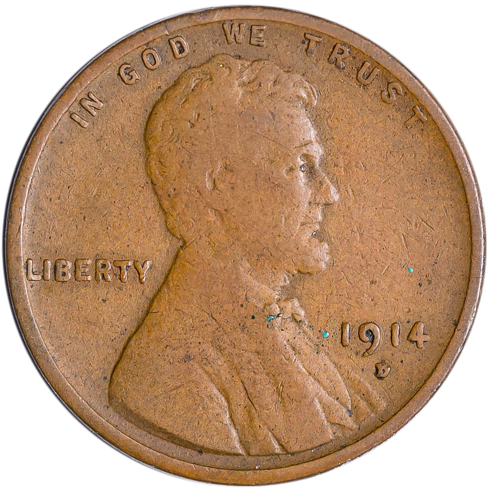 Fine-12 1914-D Lincoln Cent