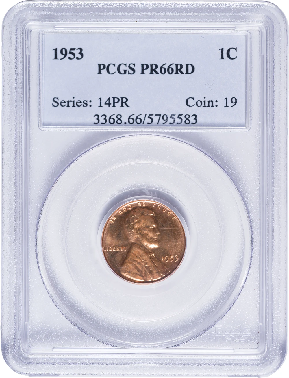 PCGS Proof-66 Red 1953 Lincoln Cent