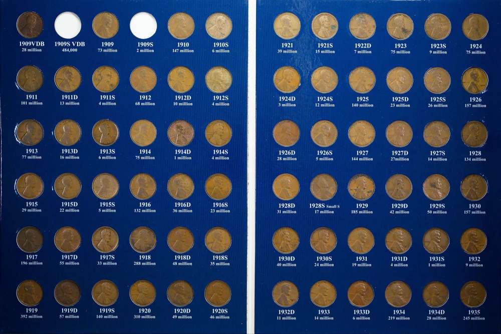 Near Complete 1909-58 Lincoln Cent Set