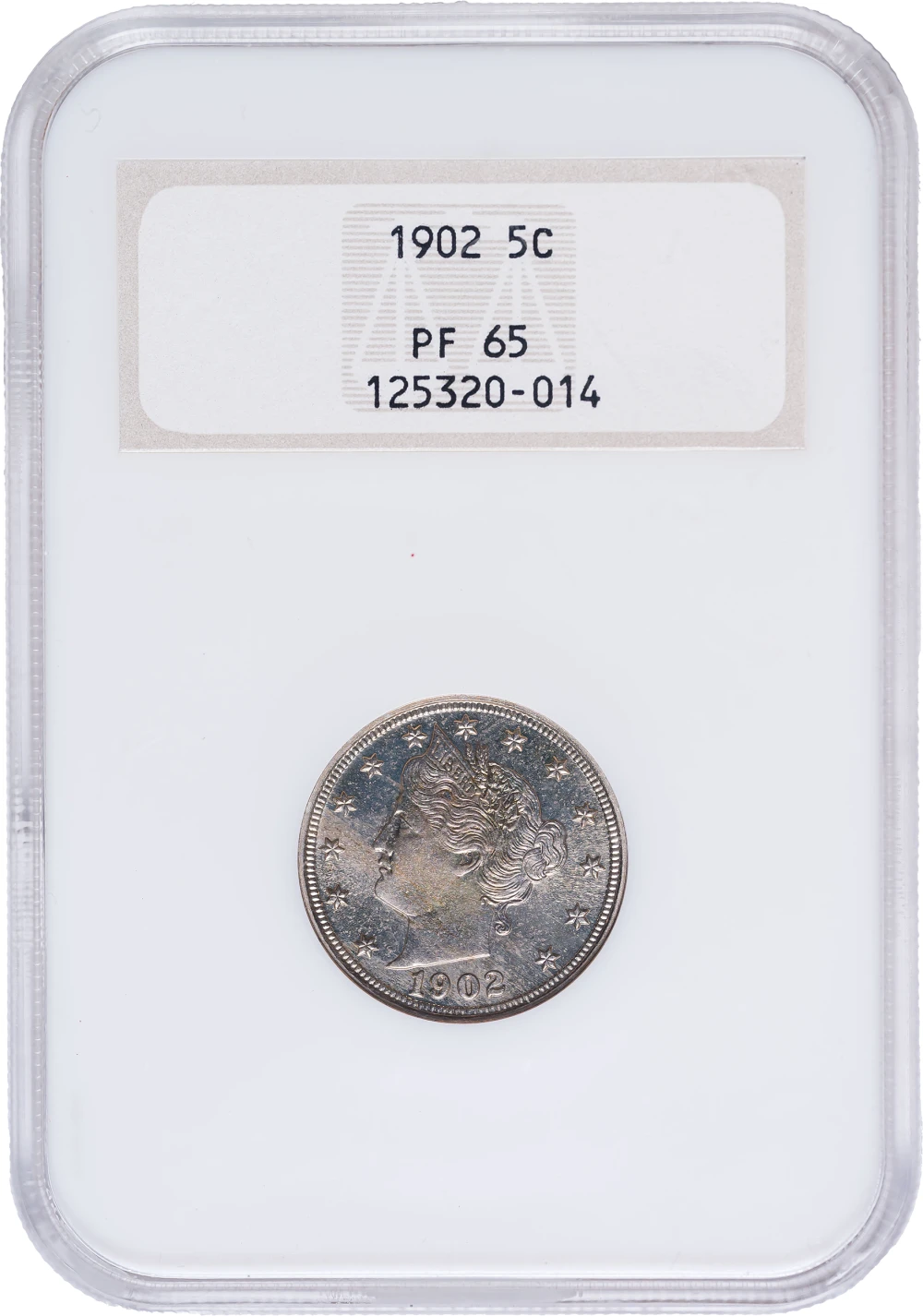 NGC Proof-65 1902 Liberty Nickel