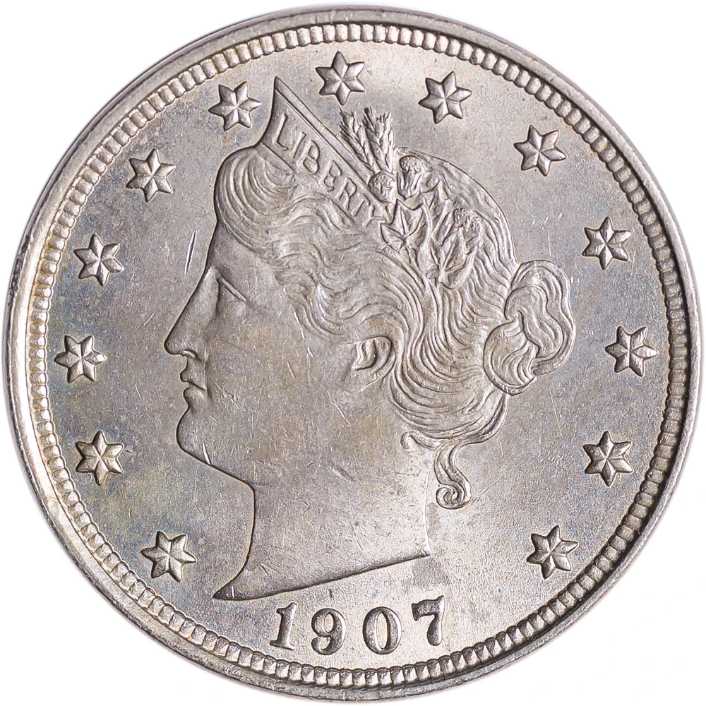 MS-62 1907 Liberty Nickel