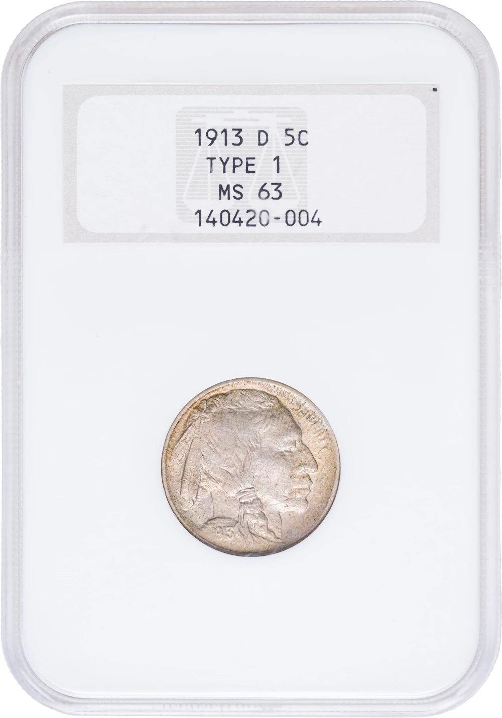 NGC MS-63 1913-D TI Buffalo Nickel