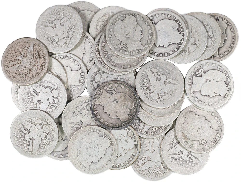 Roll Of Circulated Barber Quarters