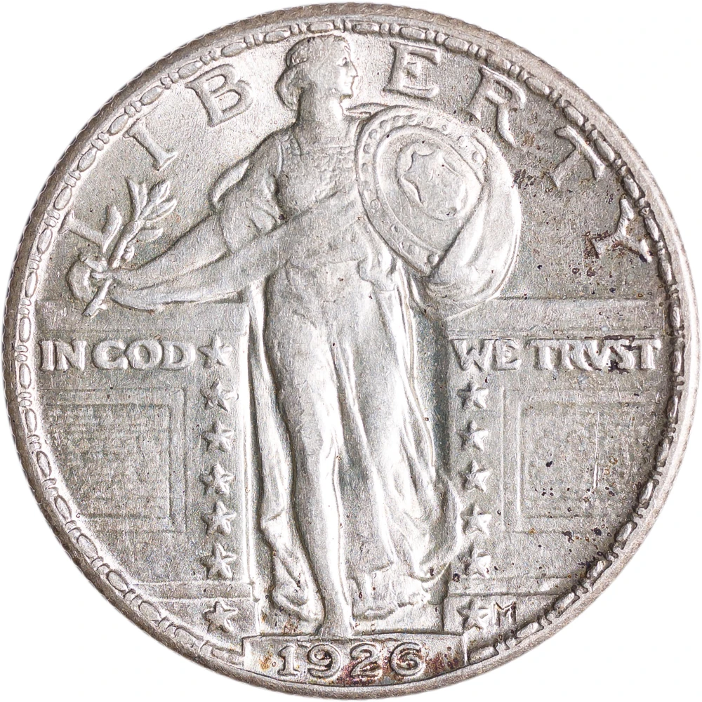 AU-58 1926 Standing Liberty Quarter