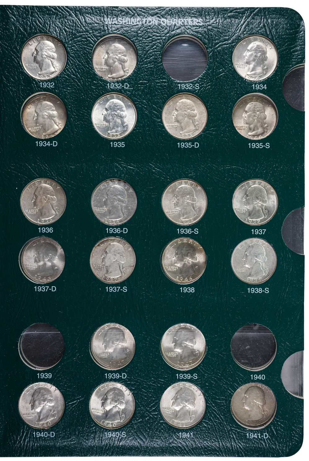 Partial Washington Quarter Set