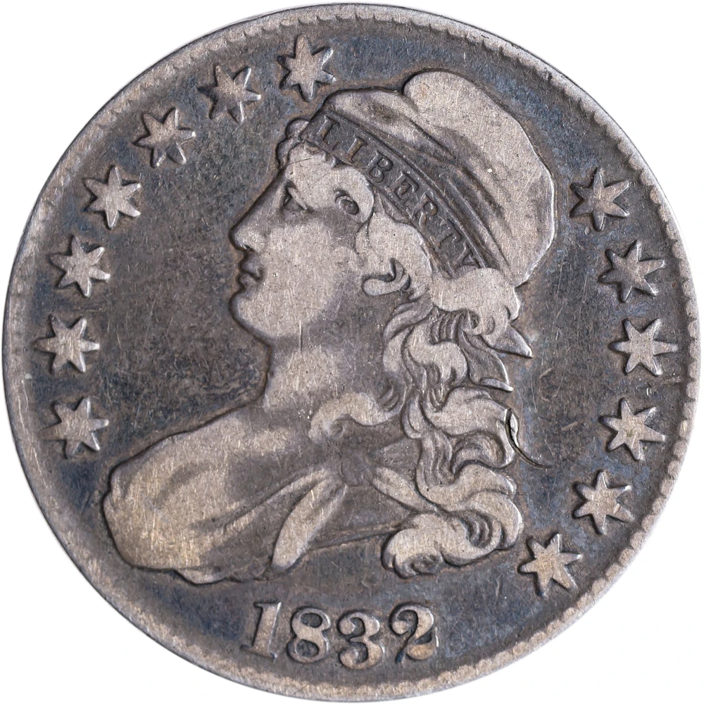 F-VF 1832 Bust Half Dollar
