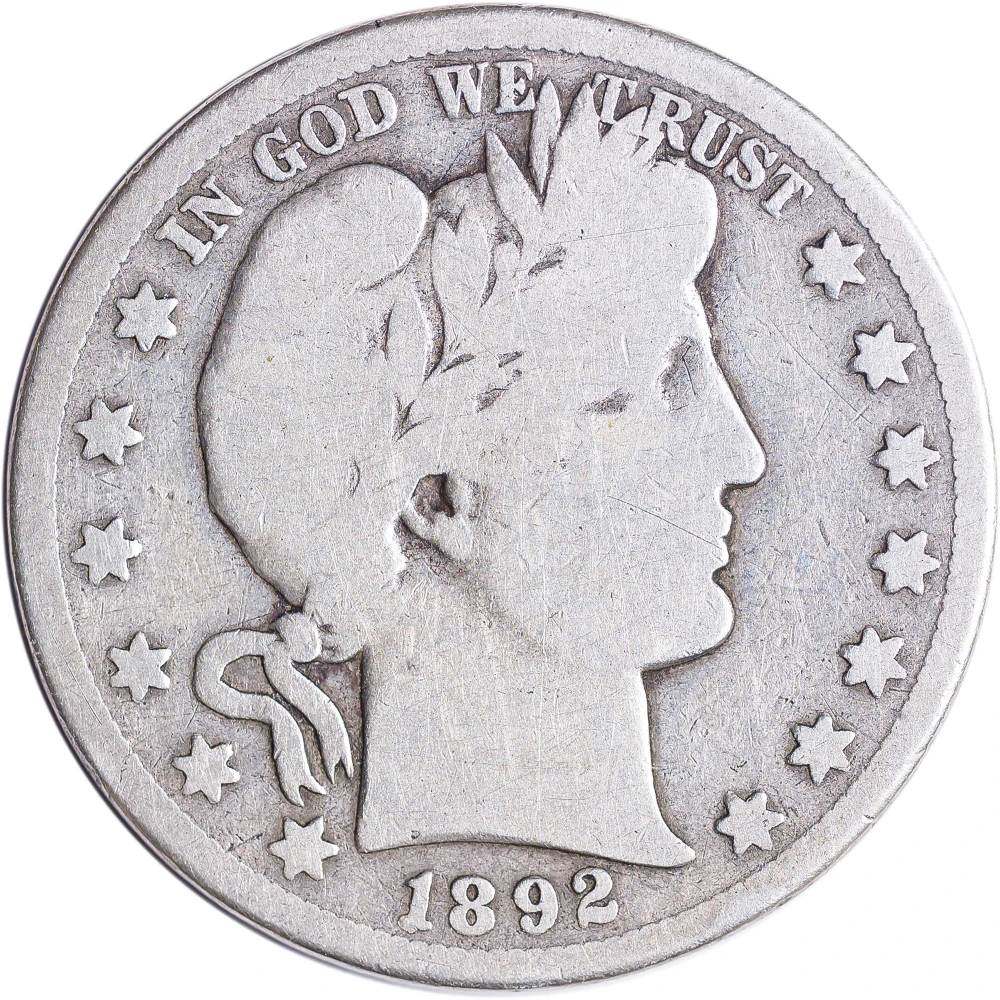 G-4 1892-S Barber Half Dollar