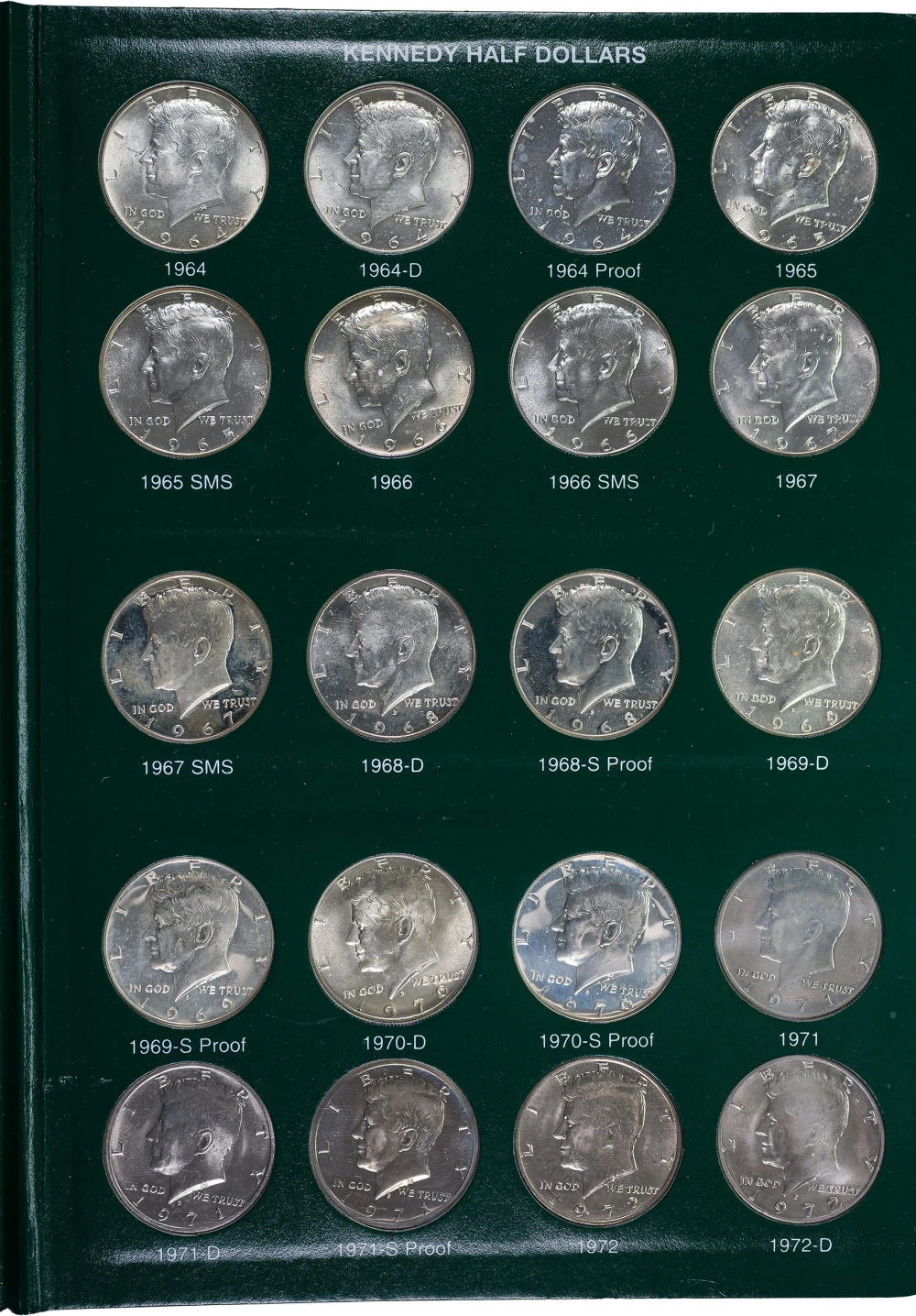 1964-2002-D Kennedy Half Set